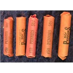 1312. (250) Old U.S. Wheat Cents in wrappers.