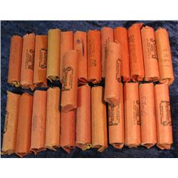 1332. (25) Rolls of Old Wheat Cents