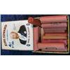 Image 2 : 1333. (17) Rolls of Old Wheat Cents in an old cigar box.