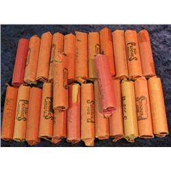 1334. (25) Rolls of Old Wheat Cents