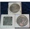 1346. 1972 P & D Eisenhower Dollars; & 1921 D Morgan