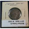1352. 1868 U.S. Shield Nickel. VG+.
