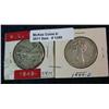 1359. 1942 P & 47 D Walking Liberty Half Dollars. VG-F.
