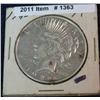 1363. 1922 D Peace Silver Dollar. VF 20.