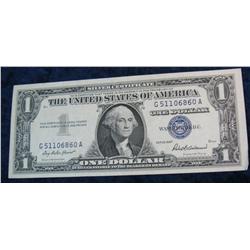 1377. Series 1957 $1 Silver Certificate. EF 40.