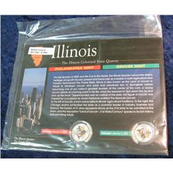 1382. Illinois Colorized State Quarter Set.