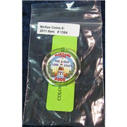 1384. 2000 Maryland Colorized Kennedy Half Dollar.