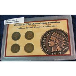 1391. Four-Piece Set Coins of the American Frontier