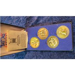 1493. Set of 4-Bicentennial Bronze Medals.