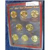 1556. 2009P & D Presidential Dollar Set. In Display Case.