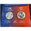 1568. 2005 AE Silver Dollar & 2002 GB 2-Pounds. BU