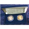 1569. 1787-1987 Constitution Bicentennial. Silver & Gold Plated Set.