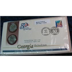 1575. 1999 Georgia Quarters First Day Cover.