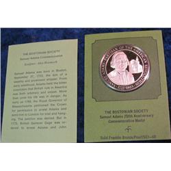 1581. The Bostonian Society Bronze Medal.