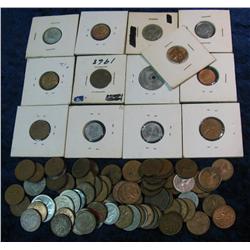 1588. (56) Canada Cents; (3) Canada Nickels; (7) Canada