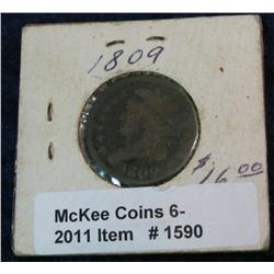 1590. 1809 U.S. Half Cent. G-4.