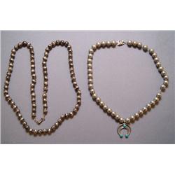 TWO NAVAJO NECKLACES