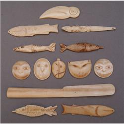 CARVED BONE ITEMS