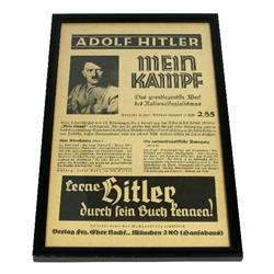 ORIGINAL MEIN KAMPF ADVERTISING BROADSIDE