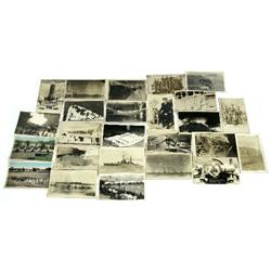 26 USN PHOTO POSTCARDS & C.E. LOFGREN AUTOGRAPH