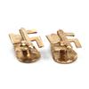 Image 2 : WWII GERMAN GOLD SWASTIKA FASCIST CUFFLINKS