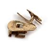 Image 3 : WWII GERMAN GOLD SWASTIKA FASCIST CUFFLINKS
