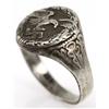 Image 3 : WWII GERMAN LUFTWAFFE OBSERVER RING .835 SILVER