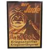 Image 1 : 1940'S WWII GERMAN PROGAGANDA POSTER-DER JUDE