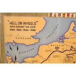 2nd Armored Division Campaign Map - Hell on Wheels - US Army - 1945 Version - Ireland 2nd Armored Division Campaign Map - Hell on Wheels - US Army - 1945 Version - Ireland