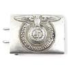 Image 2 : WWII GERMAN SS BELT BUCKLE & POLICE BADGE