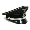 Image 1 : WWII ALLEGMEINE SS OFFICERS VISOR CAP