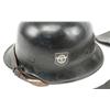 Image 3 : WWII GERMAN FIRE POLICE M34 HELMET DOUBLE DECAL