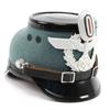 Image 1 : WWII GERMAN POLICE SHAKO HELMET W/ INSIGNIA