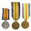 Image 1 : GROUPING OF THREE WWI NAMED MEDALS