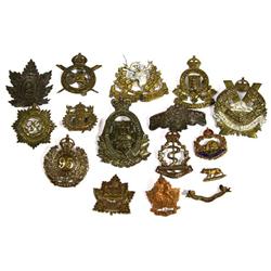 WWI BOER WAR CANADA CAP BADGE LOT INFANTRY & CORP