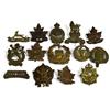 Image 1 : WWI CANADA ORIGINAL CAP BADGE LOT OF 12