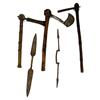 Image 1 : GROUPING OF AFRICAN ETHNOGRAPHIC EDGED WEAPONS