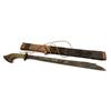 Image 1 : T'BOLI BRASS HILTED KAMPILAN SWORD AND SCABBARD