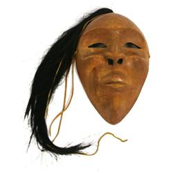 SIGNED PACIFIC COAST NATIVE AMERICAN PORTRAIT MASK