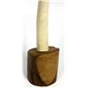 Image 3 : LARGE 20 INCH IVORY ELEPHANT TUSK MOUNTED ON WOOD