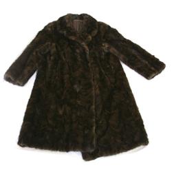 LADIES MID-CALF LENGTH SABLE FUR COAT
