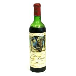 1973 CHATEAU MOUTON ROTHSCHILD PAUILLAC WINE BTL