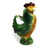 Image 1 : FRENCH MAJOLICA ST CLEMENT FIGURAL ROOSTER PITCHER