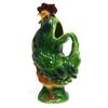 Image 3 : FRENCH MAJOLICA ST CLEMENT FIGURAL ROOSTER PITCHER