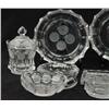 Image 4 : LARGE LOT OF CLEAR FOSTORIA COIN PATTERN GLASSWARE