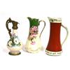 Image 1 : LOT OF 3 VINTAGE AND ANTIQUE PITCHERS