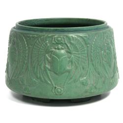 RARE LARGE 10 INCH ROSEVILLE 510 SCARAB PLANTER