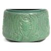 Image 2 : RARE LARGE 10 INCH ROSEVILLE 510 SCARAB PLANTER