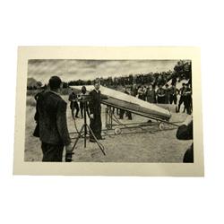 1934 ZUCKER STAMPED ROCKET MAIL POSTCARD EXCELLENT