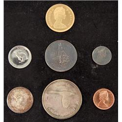 1967 GOLD SILVER ROYAL CANADIAN MINT 7 COIN SET
